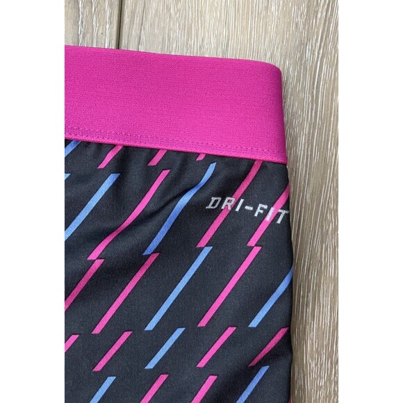 Nike Pro Dri-Fit Spandex Running Compression Shorts Pink/Blue Women’s Sz Medium - Picture 5 of 7